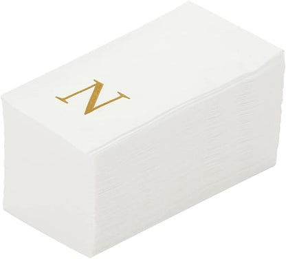 Luxenap 15.8 X 7.9 Inch Linen-Feel Guest Towels, 2000 Lettered Hand Towels