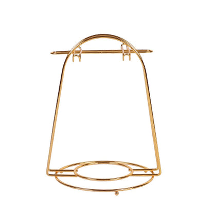 YY YEARCHY Coffee Mug Holder, Espresso Cups Holder Cup Drying Rack Cups Drainer Stand Metal Mug Tree Cups Organizer with 4 Hook Hangers for Kitchen Counter and Tea Party(Gold)