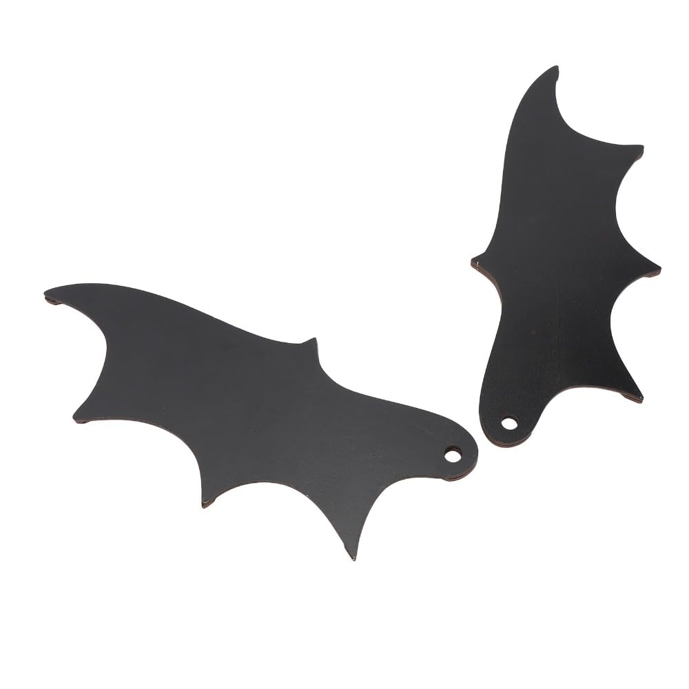 Limen Wooden Bat Wing Decoration 2 Pcs – Funny License Plate Decor, Composite Wood Wall Art for License Plate & Party, Gothic Car Decor,(6.89 * 4.53in)