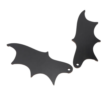 Limen Wooden Bat Wing Decoration 2 Pcs – Funny License Plate Decor, Composite Wood Wall Art for License Plate & Party, Gothic Car Decor,(6.89 * 4.53in)