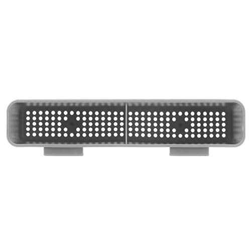 iPEGTOP Cutlery Utensil Silverware Drying Rack Basket Holder with Hooks - Flatware Storage Solution for Kitchen Dish Drainer Dish Drying Rack, Grey