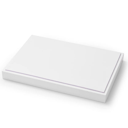 Oirlv Premium White Leather Stackable Jewelry Tray 24 Grid Jewelry Organizer Tray with Removable Inserts Cards Necklace Display Holder