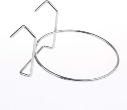 2 Pcs Stainless Steel Bird Parrot Feeding Cups Cage Hanging Bowl, Bird Coop Cups Seed Water Food Dish Feeder Bowl