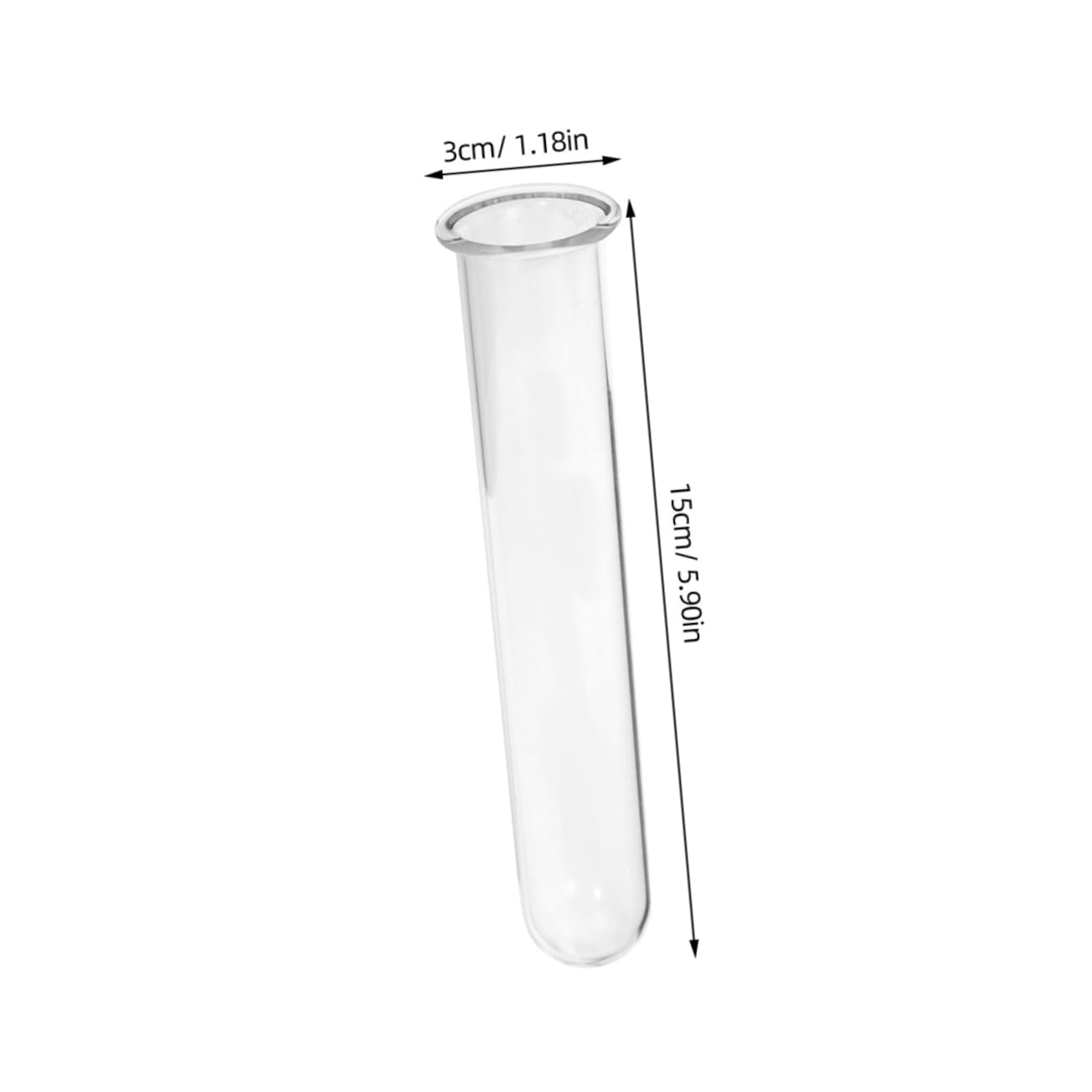 Abaodam 5Pcs Hydroponics Test Tube Vase Transparent Glass Propagation Vases for Indoor Plants Stylish Home Decor for Flower Arrangements and Terrarium Display