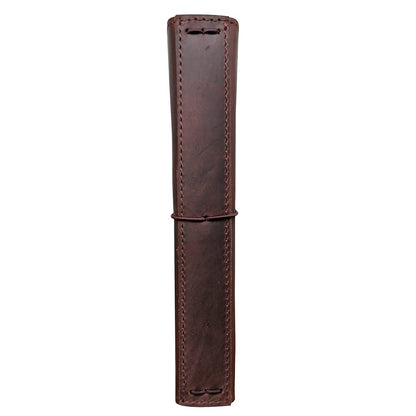 newestor Travelers Notebook Cover with Inner Pockets, Card Slots and Pen Holder, A5 Size, Dark Brown