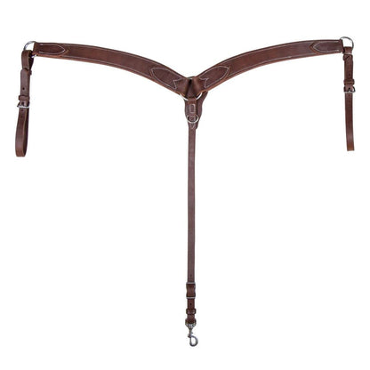 Billy Royal Oiled Hermann Oak Leather Breastcollar | Lifetime Workman's Warranty | Hermann Oak Leather | Contoured for Comfort | Robust Stainless Steel Hardware | Handcrafted in The USA