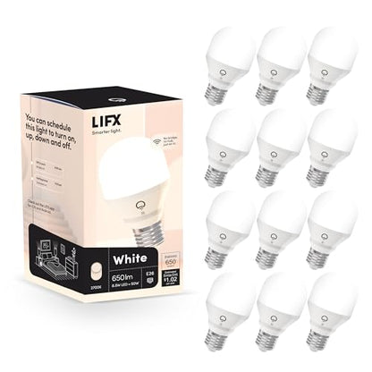 LIFX Color, A19 800 lumens, Wi-Fi Smart LED Light Bulb, Billions of Colors and Whites, No Bridge Required, Compatible with Alexa, Hey Google, HomeKit and Siri (2 Pack)