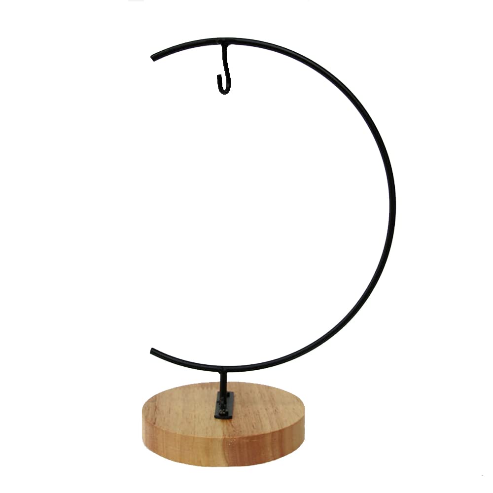 WOCTDTHW Ornament Display Stand Holder Iron Hanger for Chrismas Hanging Glass Globes (C Shape 1 Pcs)