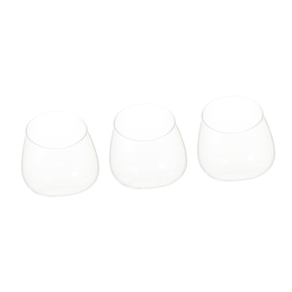 BESPORTBLE 3pcs Slant Cut Glass Landscape Bottles Micro Landscape Ecological Glass Containers for Desktop Plant Terrarium Succulent Decoration