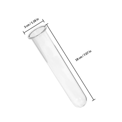 MAGICLULU 4pcs Hydroponic Plant Propagation Tubes Vases Glass Test Tube Containers 2.5x3x18cm Terrarium Accessories for Home Garden Décor