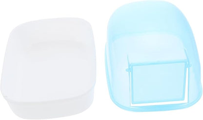 Toddmomy 2pcs Hamster Bath Container Removable Tray Dust Hamster Bathroom Chinchillas and Animals Bath
