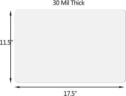 Car Magnetic Sheet, Large Blank White Magnet Sign Roll for Vehicle Doors, 11.5" x 17.5", 30 Mil Thick - Ideal for Custom Personalization Décor, Temporary Ads, Instructional & Warning Signs (1)