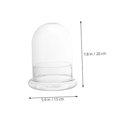 Sosoport Glass Eco Bottle Terrarium Supplies Bell Jar Dome Plant Holder DIY Decor