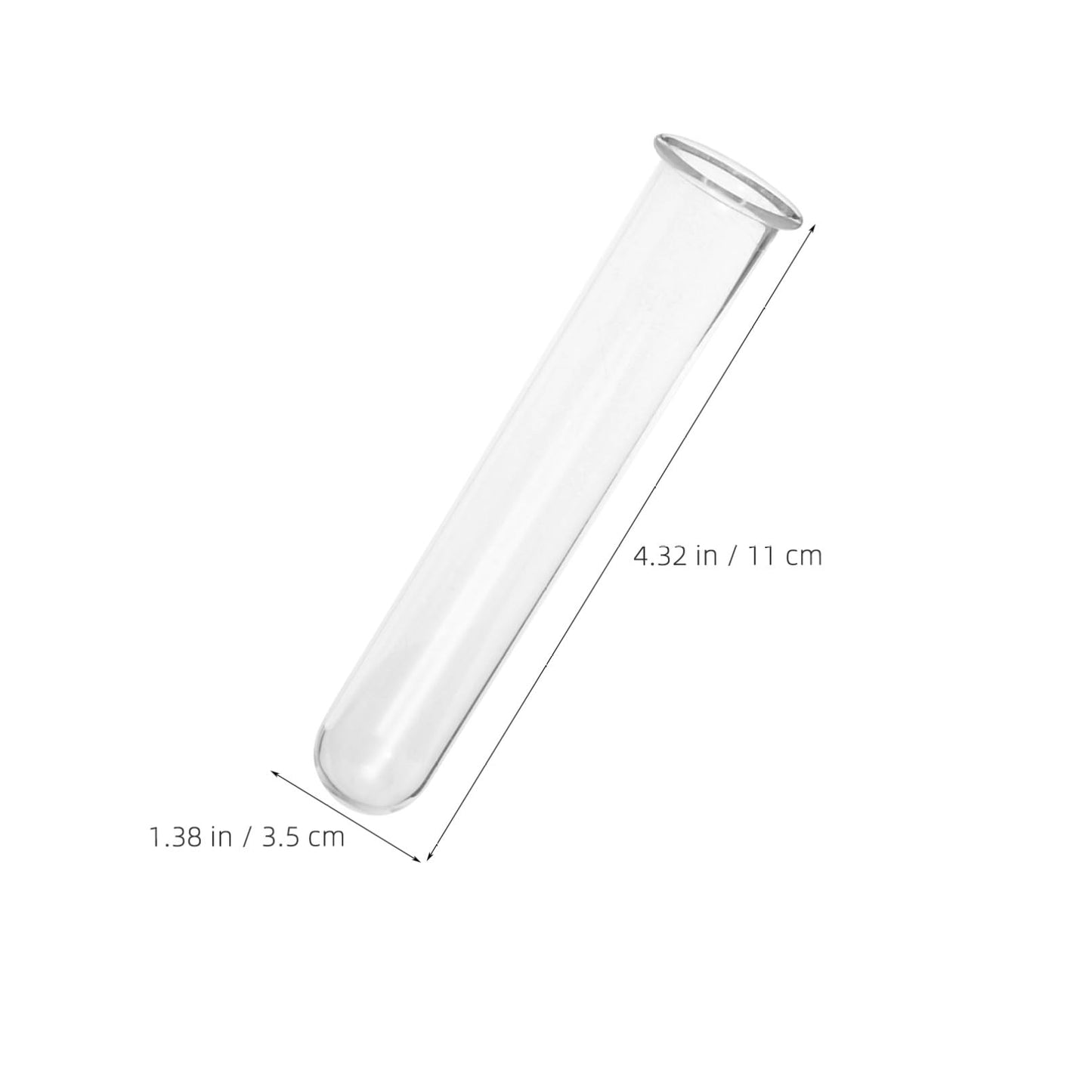 Kisangel 4pcs Glass Hydroponic Test Tube Vases for Indoor Plants Elegant Propagation Station for Home and Office Decor Small Terrarium Flower Holders for Fresh Greenery Display