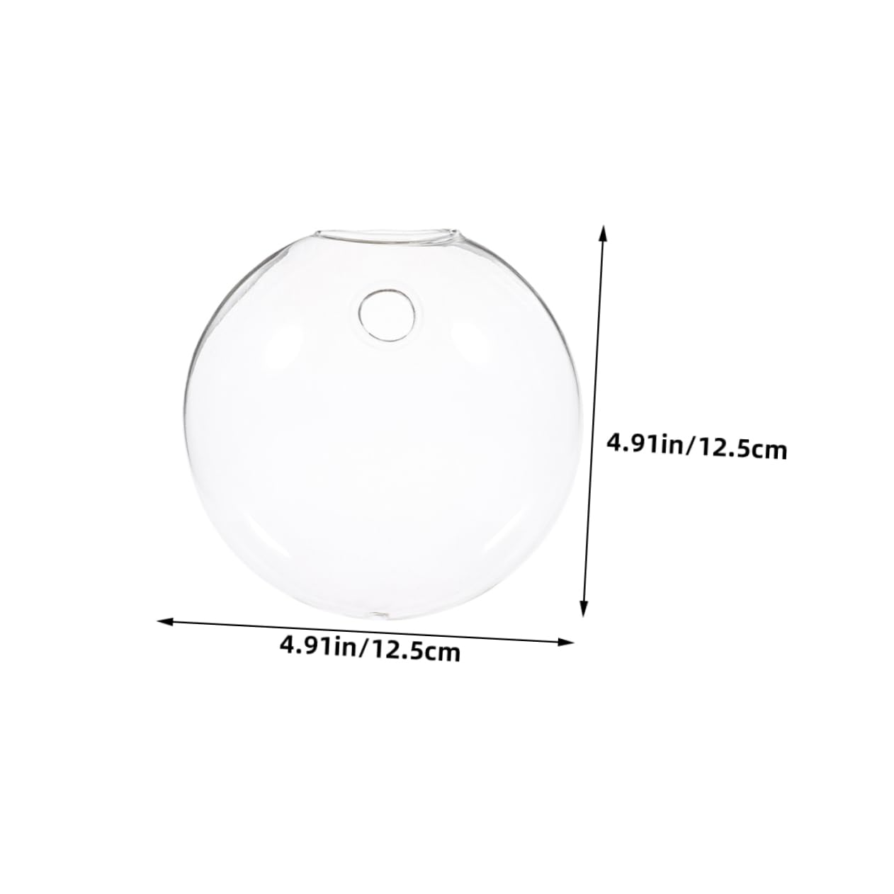 Mobestech 2pcs Glass Flower Vase Wall Mount Hydroponic Wall Plant Terrarium Decorative Hanging for Indoor Plants