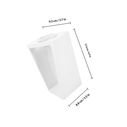 BESPORTBLE Hydroponic Plant Vase with White Wooden Rack, Glass Test Tube Propagation Station for Indoor Wall Garden, Small Terrarium Kit for Home and Office Décor