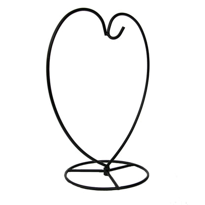 WOCTDTHW Ornament Display Stand Holder Iron Hanger for Chrismas Hanging Glass Globes (Love Shape Large 1 Pcs)