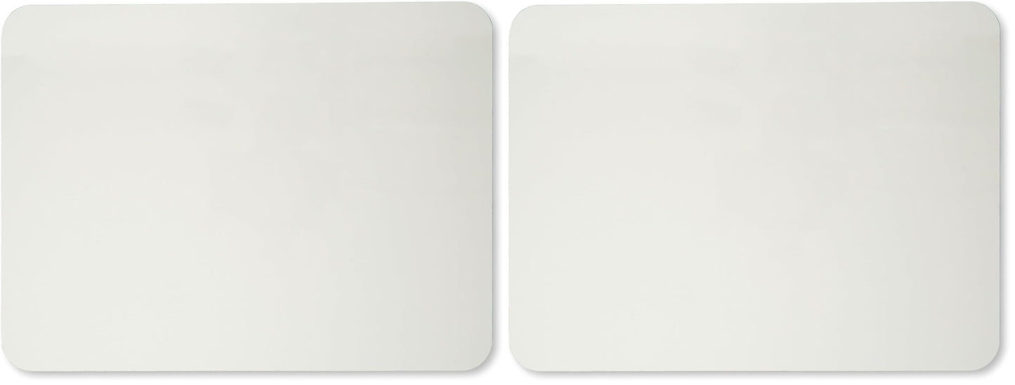 Charles Leonard Dry Erase Lapboard, 9 x 12 Inches, Masonite, One Sided, Plain White, 1 Each (35100) (Pack of 2)