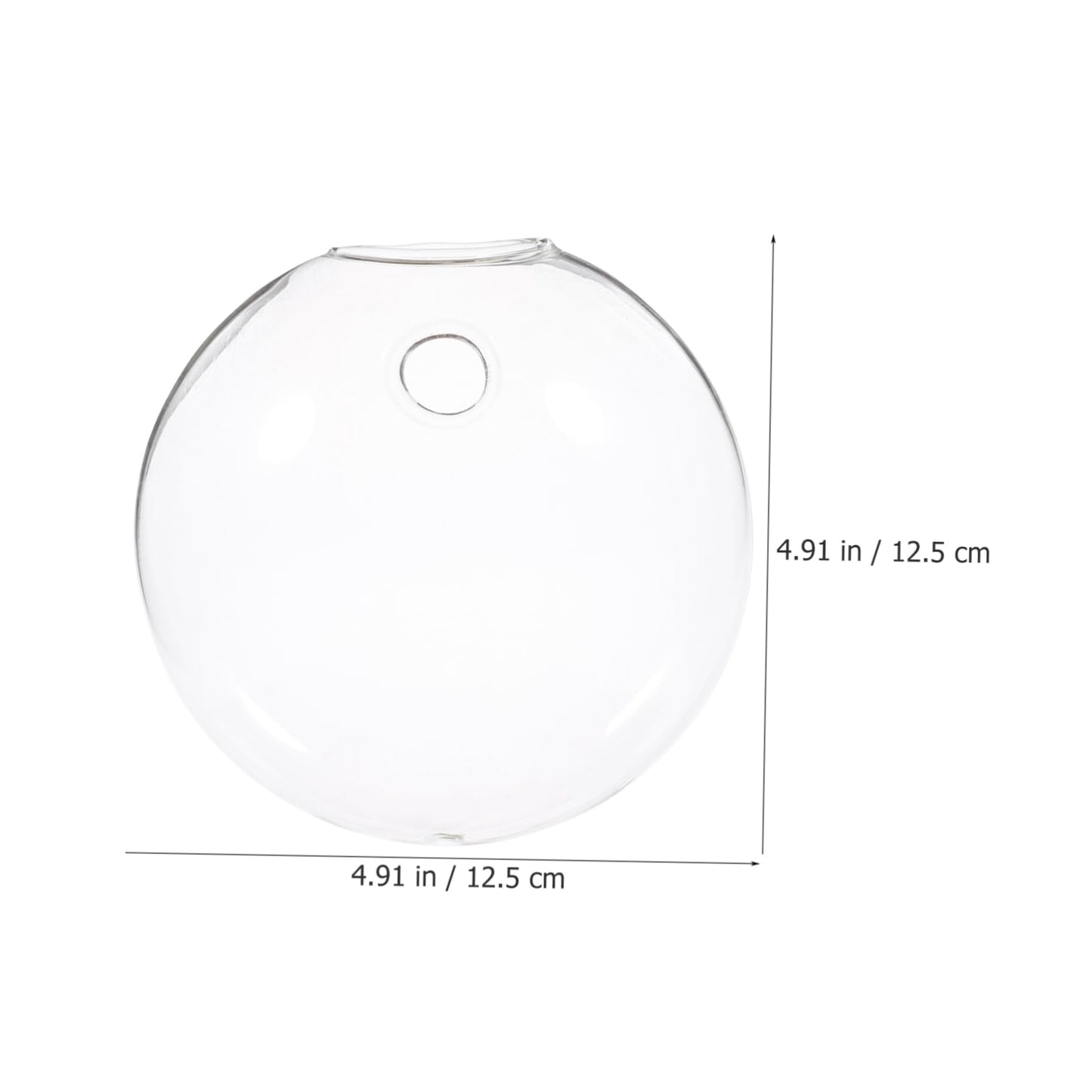 Ciieeo 2pcs Wall-Mounted Boho Decor Hydroponic Glass Vase Hanging Plant Terrariums for Home Office