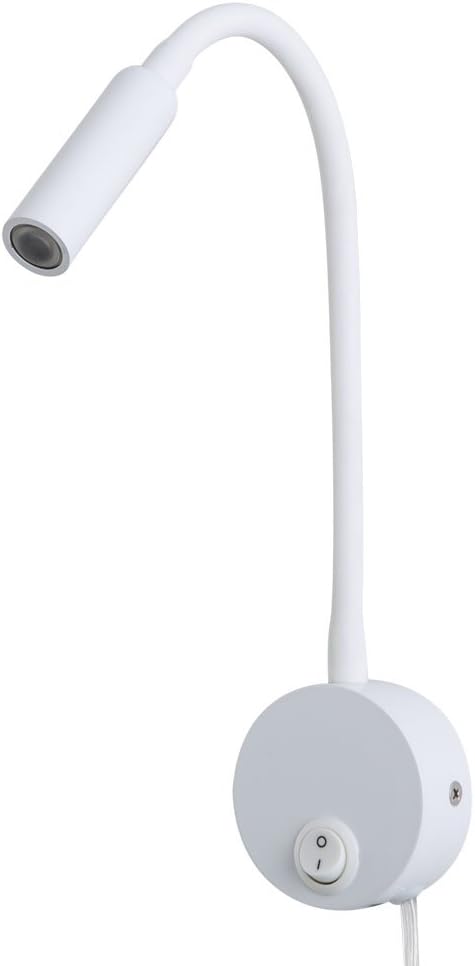 Wall Sconces Light Reading Lamp 3W Warm White 3000K Cord for Reading Books in Bed