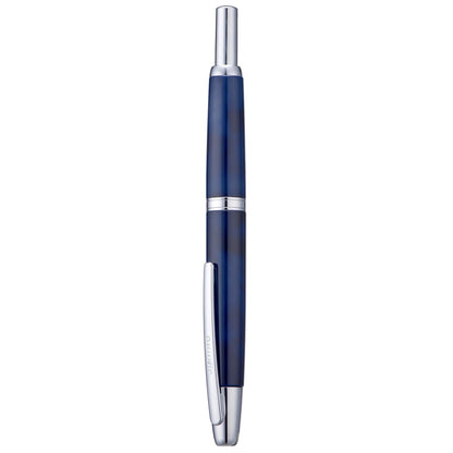 Jinhao 10 Press Fountain Pen with Box, Glacier Blue Retractable Extra Fine Nib with Ink Converter Set (Silver Clip)