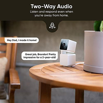 WYZE Cam Pan v3, Indoor/Outdoor IP65-Rated 1080p Pan/Tilt/Zoom Wi-Fi Smart Home Security Camera with Color Night Vision, 2-Way Audio, Compatible with Alexa & Google Assistant, Free Expert Setup