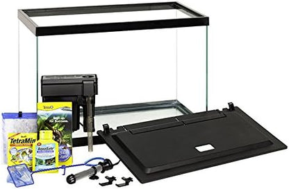 GloFish 20 Gallon Aquarium Kit with LED Lights, Decor Heater and Filter
