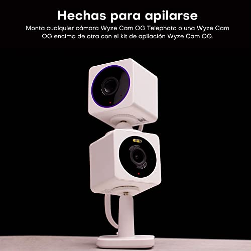 Wyze Cam OG Indoor/Outdoor 1080p Wi-Fi Smart Home Security Camera with Color Night Vision, Built-in Spotlight, Motion Detection, 2-Way Audio, Compatible with Alexa & Google, White, Free Expert Setup