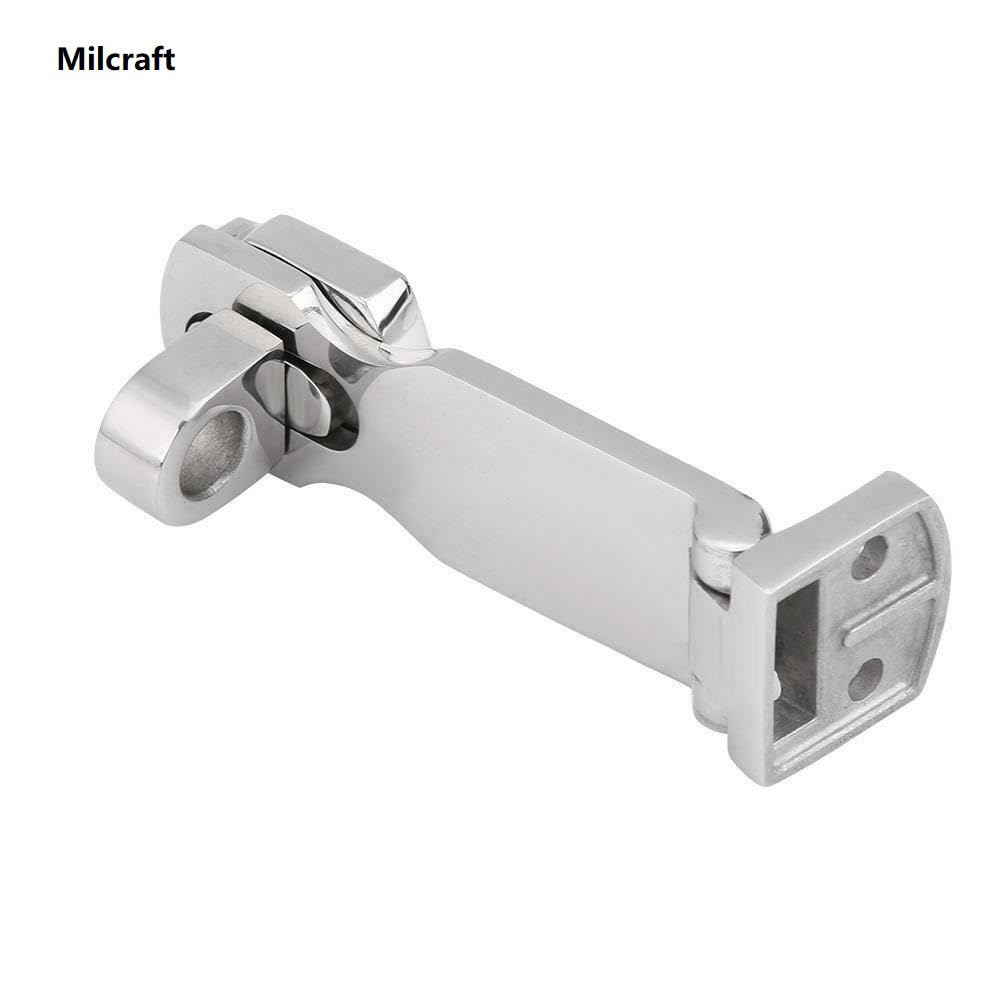 Marine Grade Stainless Steel Heavy Duty Door Hasp with Turning Padlock Eye Mount