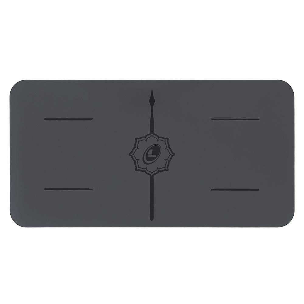 Liforme Yoga Pad - Patented Alignment System, Warrior-like Grip, Non-slip, Eco-friendly, 4.2mm Thick Pad for Knee, Elbow and Hand Support - Free Yoga Bag Included (Gray)