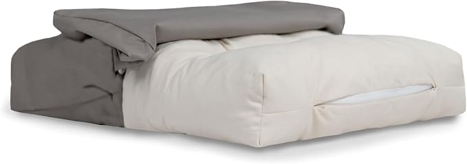 Naturepedic Organic Medium Pet Bed - Super Plush Dog & Cat Beds - Ultra Supportive Dog Bed Mat - Ideal Pet Bed with No Polyurethane Foam - 23" x 17" x 3"