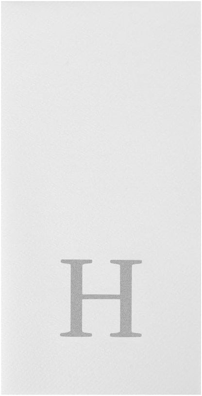 Luxenap 15.8 X 7.9 Inch Linen-Feel Guest Towels, 50 Lettered Hand Towels