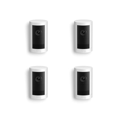 Introducing Ring Outdoor Cam Plus, Battery — Wide-Angle 2K Video with Ring Vision, Low-Light Sight for full-color night vision, Mount-Anywhere Versatility, White