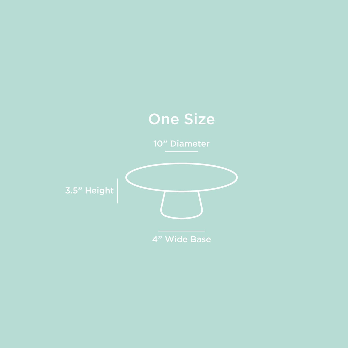 The Cake Stand – 10 Inch Gloss Ceramic Pedestal Cake Stand, Modern Footed Dessert Stand for Cakes, Cupcakes, Cookies & More (Black)