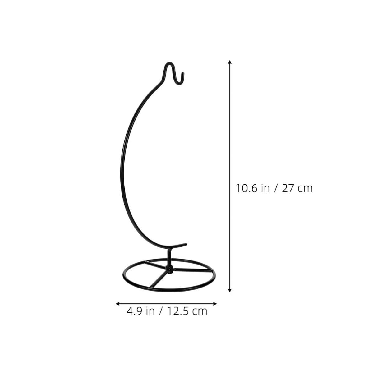 KESYOO Moon-shaped Iron Hanging Hook Stand for Air Plant Container and Glass Globe Display, 2pcs Metal Plant Display Holder for Indoor Home Décor and Hanging Terrarium Planter