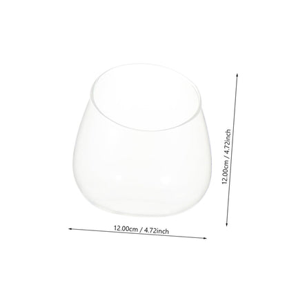 BESPORTBLE 3pcs Slant Cut Glass Landscape Bottles Micro Landscape Ecological Glass Containers for Desktop Plant Terrarium Succulent Decoration