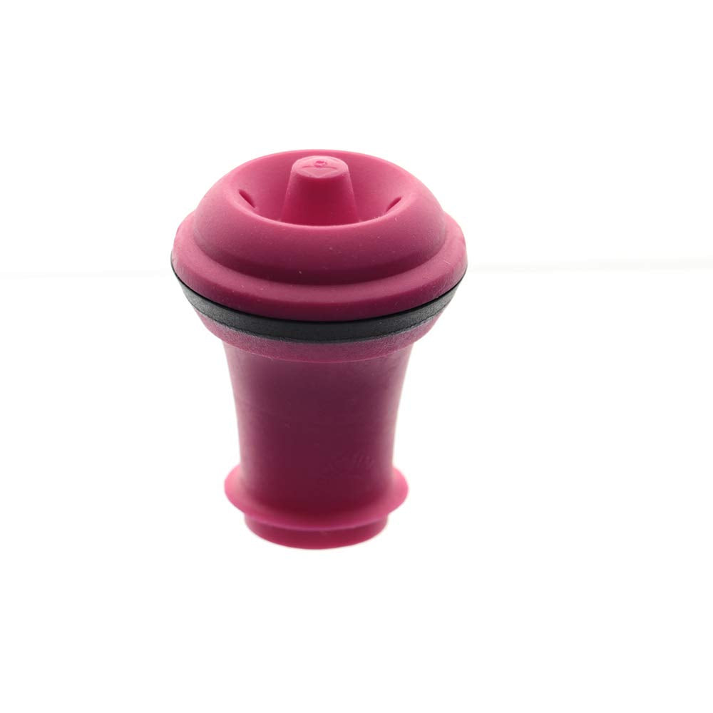 Vacu Vin Wine Stopper Set – 3 Pack Wine Bottle Stopper Cork Alternative – Vacuum Wine Stoppers for Wine Bottles – Reusable Rubber Bottle Stoppers for Wine Saver Pump – Pink/Blue/Purple