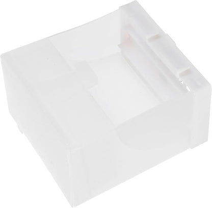 No Mess Automatic Parrot Feeding Container 450 Gram Acrylic Bird Feeder Splash-Proof Seed Dispenser for Cage Pigeons Parakeets Pet Supplies