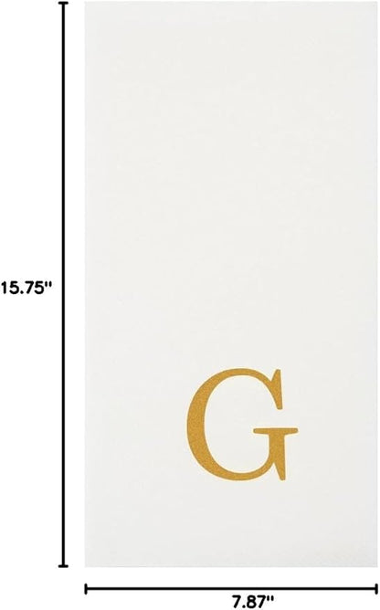 Luxenap 15.8 X 7.9 Inch Linen-Feel Guest Towels, 2000 Lettered Hand Towels