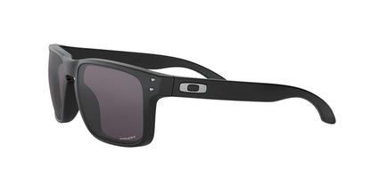 Oakley Men's OO9102 Holbrook Square Sunglasses, Matte Black on Black/Prizm Black Polarized, 57 mm