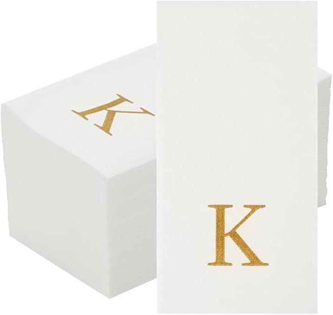 Luxenap 15.8 X 7.9 Inch Linen-Feel Guest Towels, 2000 Lettered Hand Towels