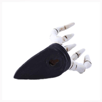 JARPSIRY Halloween Skeleton Hand Ring Holder Wall Mounted Key Holder Organizer Multifunctional Wall Hooks for Hanging Keys Jewelry Bracelet Gothic Home Decor for Entryway Bedroom