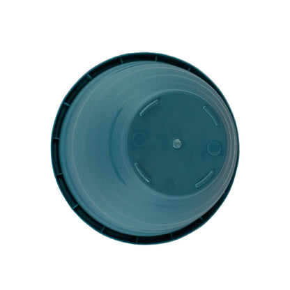 The HC Companies Rings Flower Planter - Self Watering Plant Pots for Herbs & More - Round Lightweight Outdoor & Indoor Planter (10" Blue, Pack of 1)