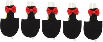 Beavorty 5pcs Washable Bird Diaper Suit for Parrots Reusable Flight Suit with Bow Decoration for Budgie and Parakeet High-Class Skin-Friendly Material Lightweight and Stylish Design