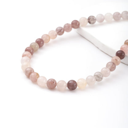 6mm 60pcs DIY Natural Violet Stone Beads Round Healing Crystal Gemstone Loose Beads for Jewelry Making Handmade Bracelet Necklace