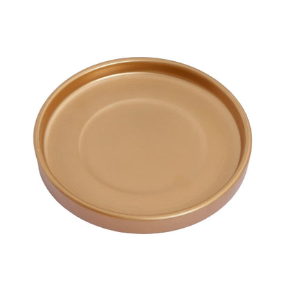 Woiida 12 Inch Ceramic Saucer - Ceramic Drainage Tray for Plant Pot (Matte Gold)