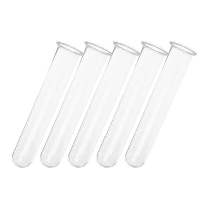 Yardwe 5pcs Hydroponic Glass Propagation Tubes Small Floral Test Tube Vases 2.5x3x15cm Glass Hanging Containers for Small Terrarium Plants Home Décor