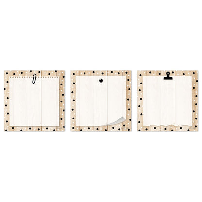CTP Core Decor Polka Dots on Wood 3" Designer Cut-Outs (#11067 Creative Teaching Press)