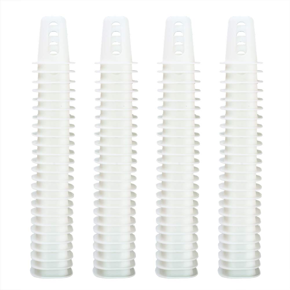 LAPOND 100-Pack Square Hydroponic Net Pots Pods 1.7 Inch Garden Slotted Cups Hydroponic,Heavy Duty Net Pots, Square Bucket Basket for Hydroponics