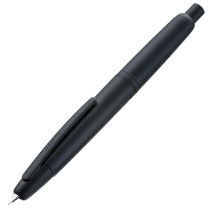 Jinhao 10 Press Fountain Pen with Box, Matte Black Retractable Extra Fine Nib with Ink Converter Set (Clip Version)